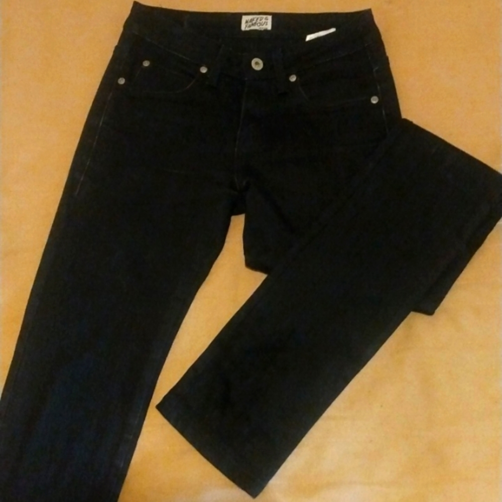 Naked & Famous Men's Black Skinny Guy Denim Jeans Size 28